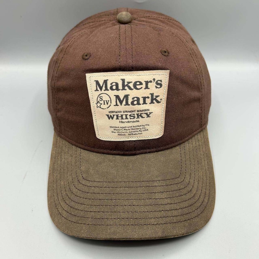 Maker's Mark SIV Whisky Hat Men Brown The Game Strap Back Cap New